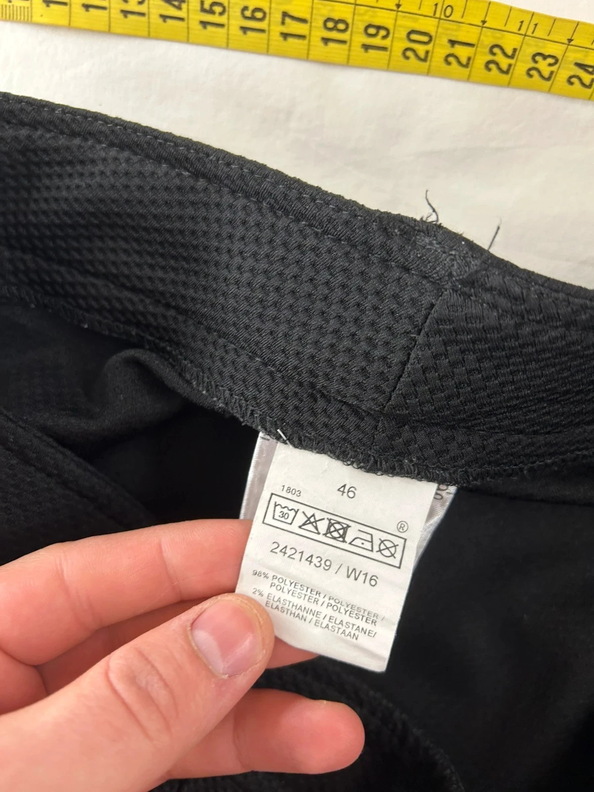 Pantalón recto negro vintage – photo 6